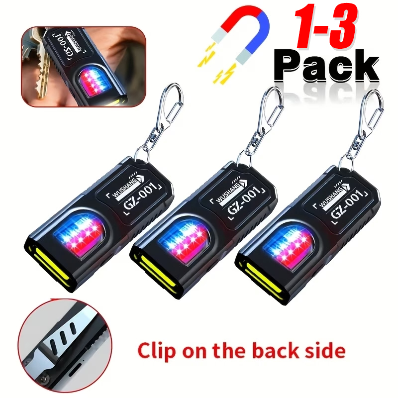 Keychain Flashlight - Powerful Mini COB LED Keychain Flashlight