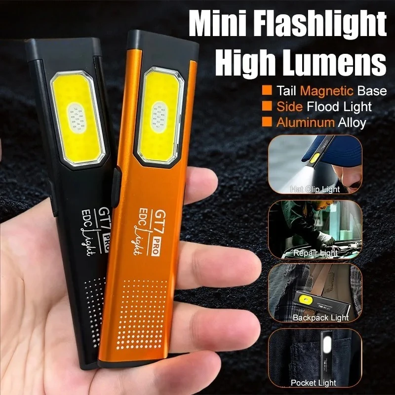 Keychain Flashlight - Mini LED Flashlight USB C Rechargeable