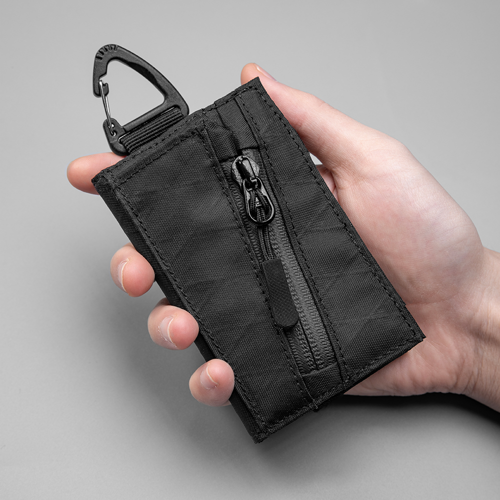 Edc Carry Card - Trifold Wallet with Hook Keychain Coin