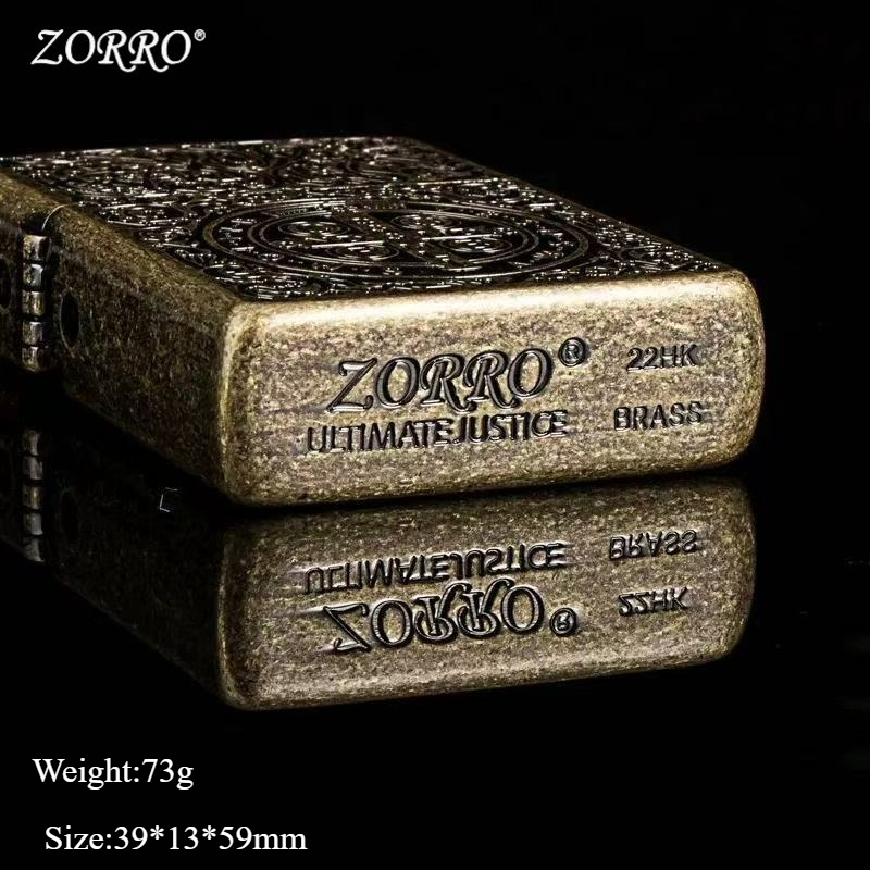 Lighter Insert Zippo - ZORRO versized Kerosene Lighter Metal Personality