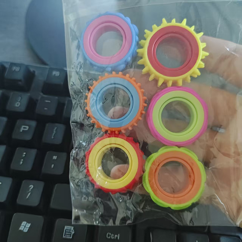 6PCS Rotating Fidget Ring for  - Fidget Spinner Bearing incelemesi ve fiyatı