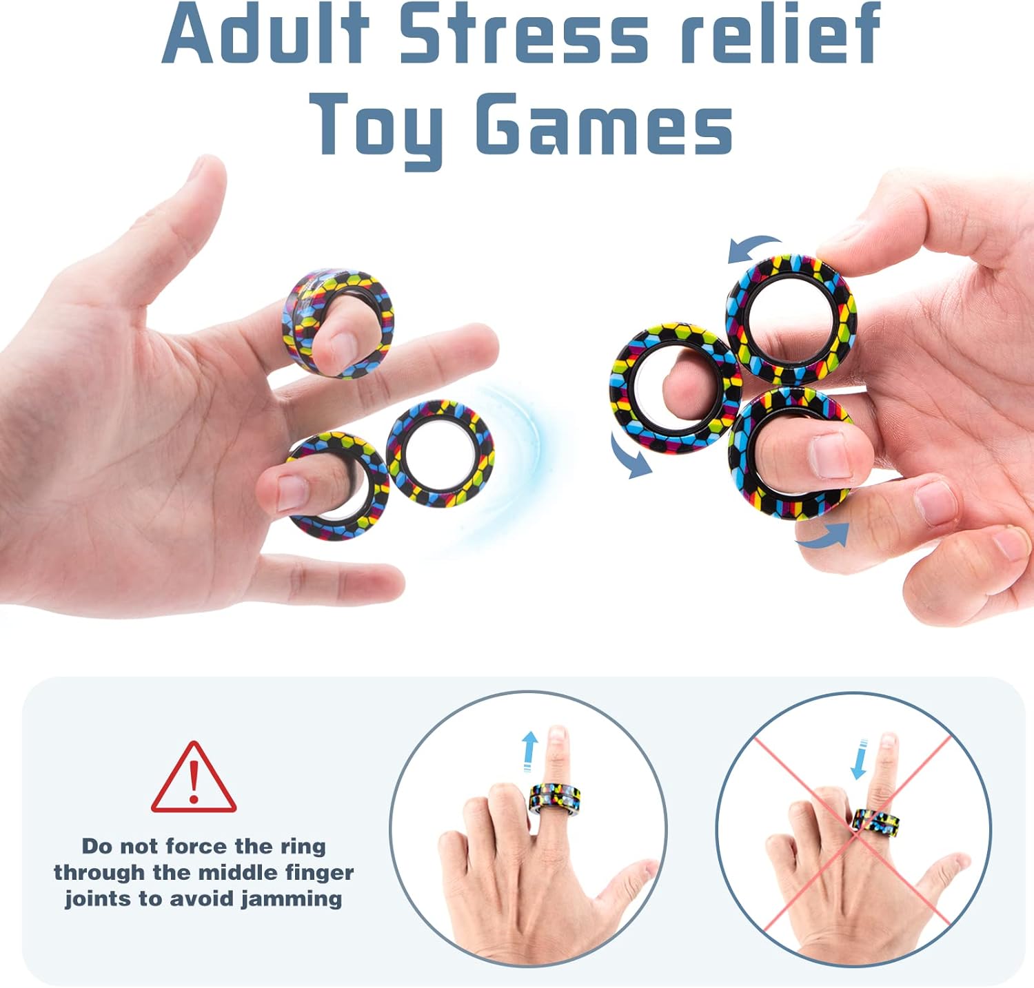 Magnetic Rings Fidget Toy Set  - Fidget Spinner Bearing incelemesi ve fiyatı