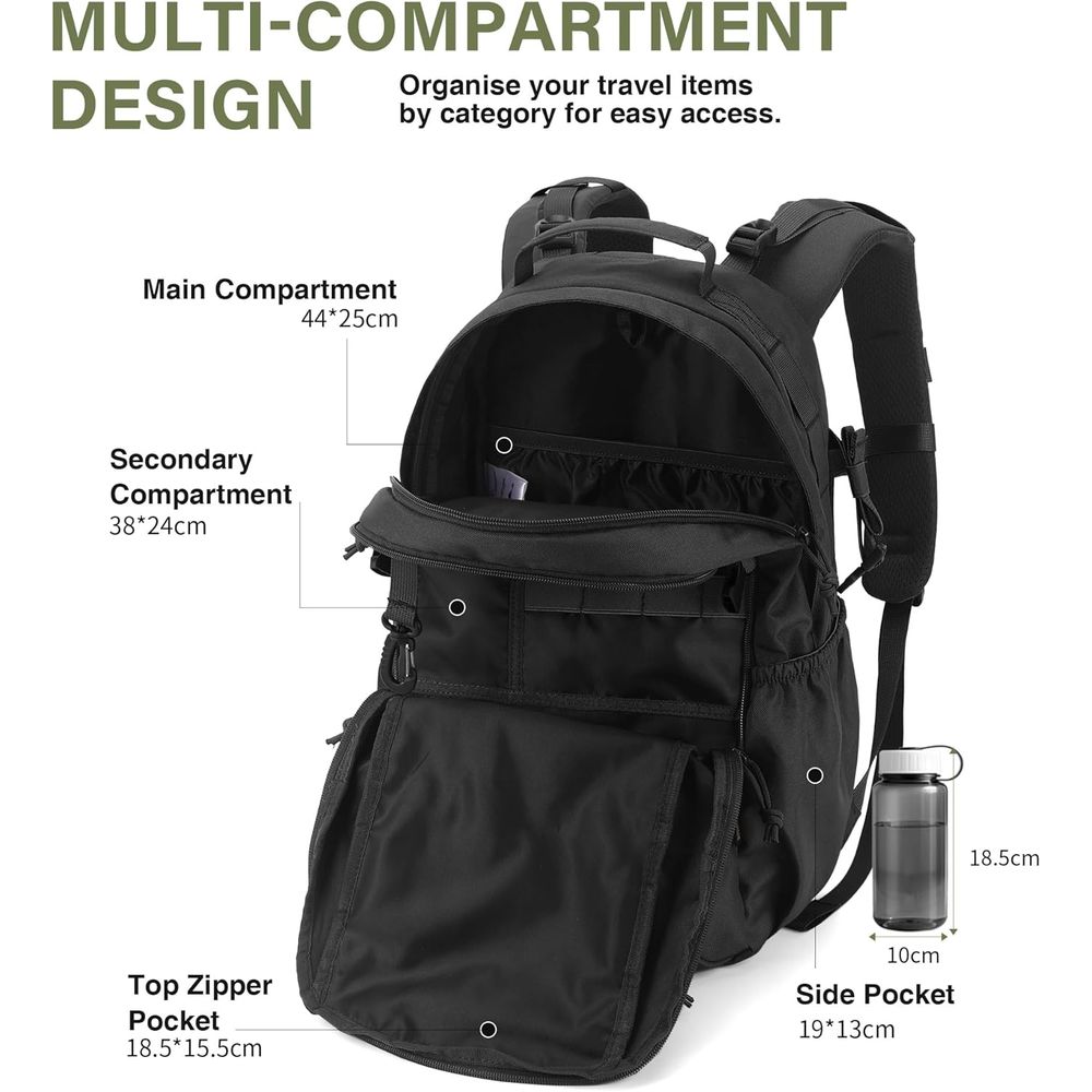 Military-Grade 20L Tactical Ba - Edc Carry Backpack incelemesi ve fiyatı