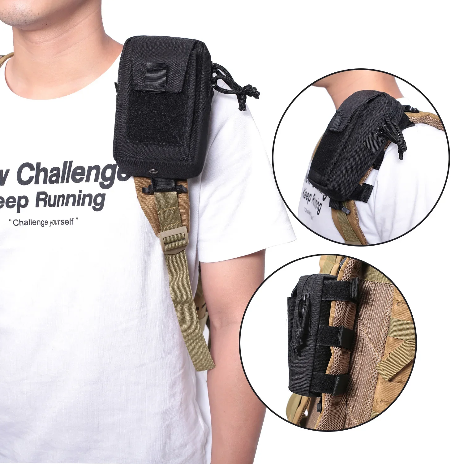 Molle Backpack Strap Bag Phone - Edc Carry Belt incelemesi ve fiyatı