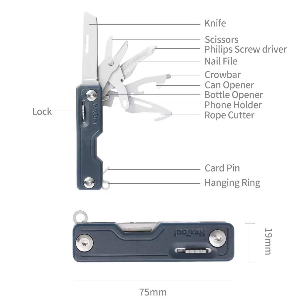 NexTool 10-in-1 Key Knife Mini - Edc Carry Card incelemesi ve fiyatı