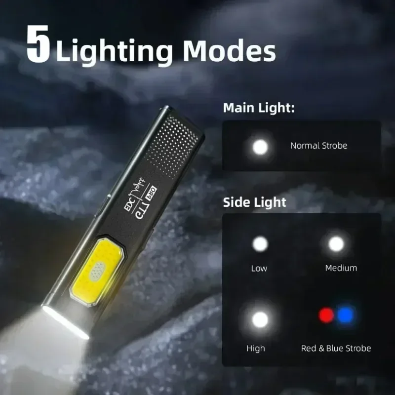 Mini LED Flashlight USB C Rech - Keychain Flashlight incelemesi ve fiyatı