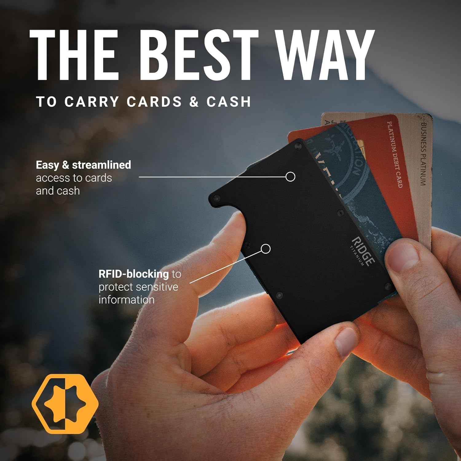 The Ridge Wallet for Men, RFID - Wallet Slim Titanium incelemesi ve fiyatı