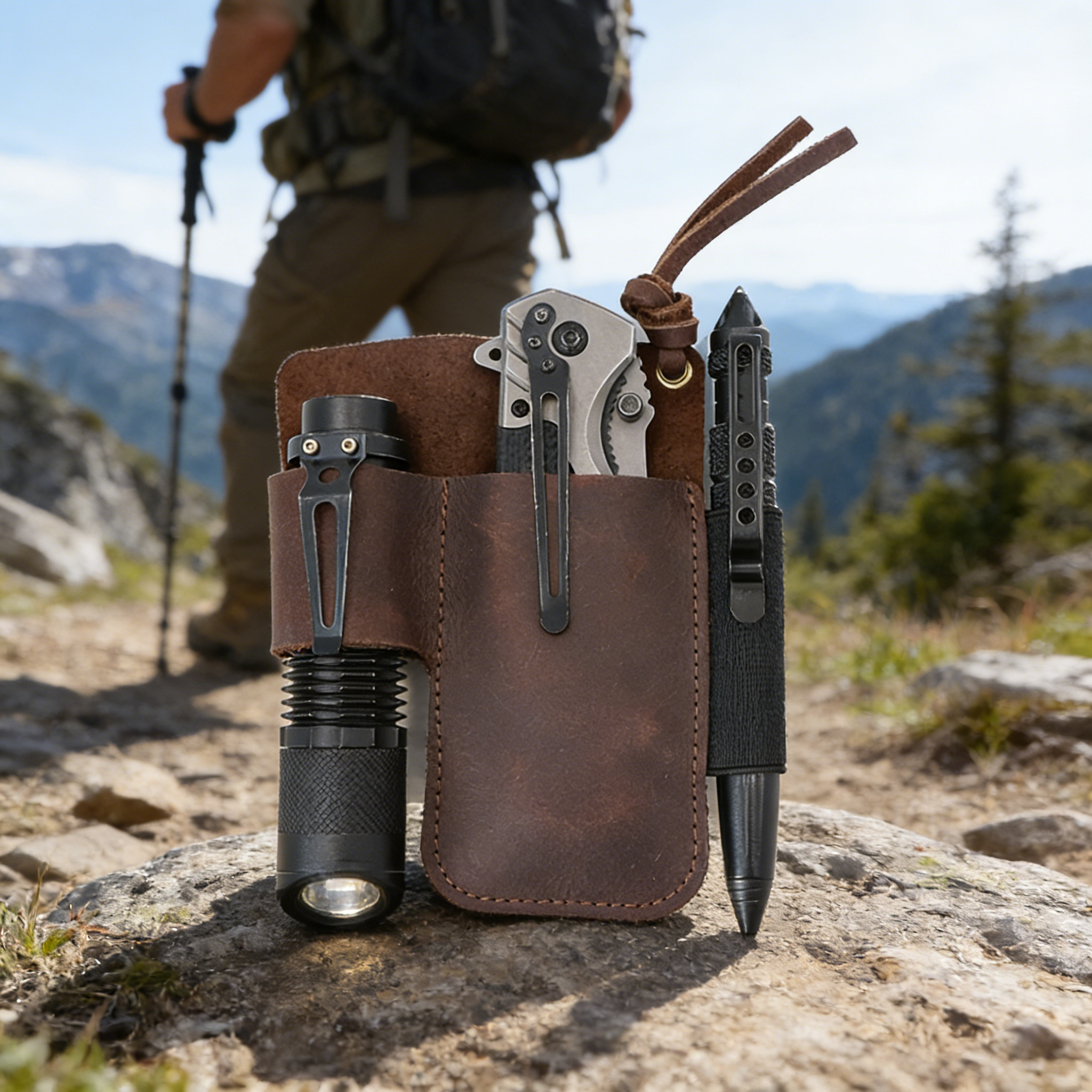 EDC Leather Flashlight Tool Ho - Edc Carry Holster incelemesi ve fiyatı