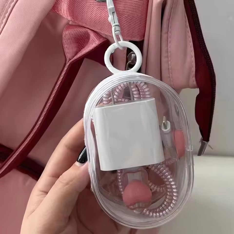 Portable Mini Clear Zipper Sto - Cable Winder Keychain incelemesi ve fiyatı