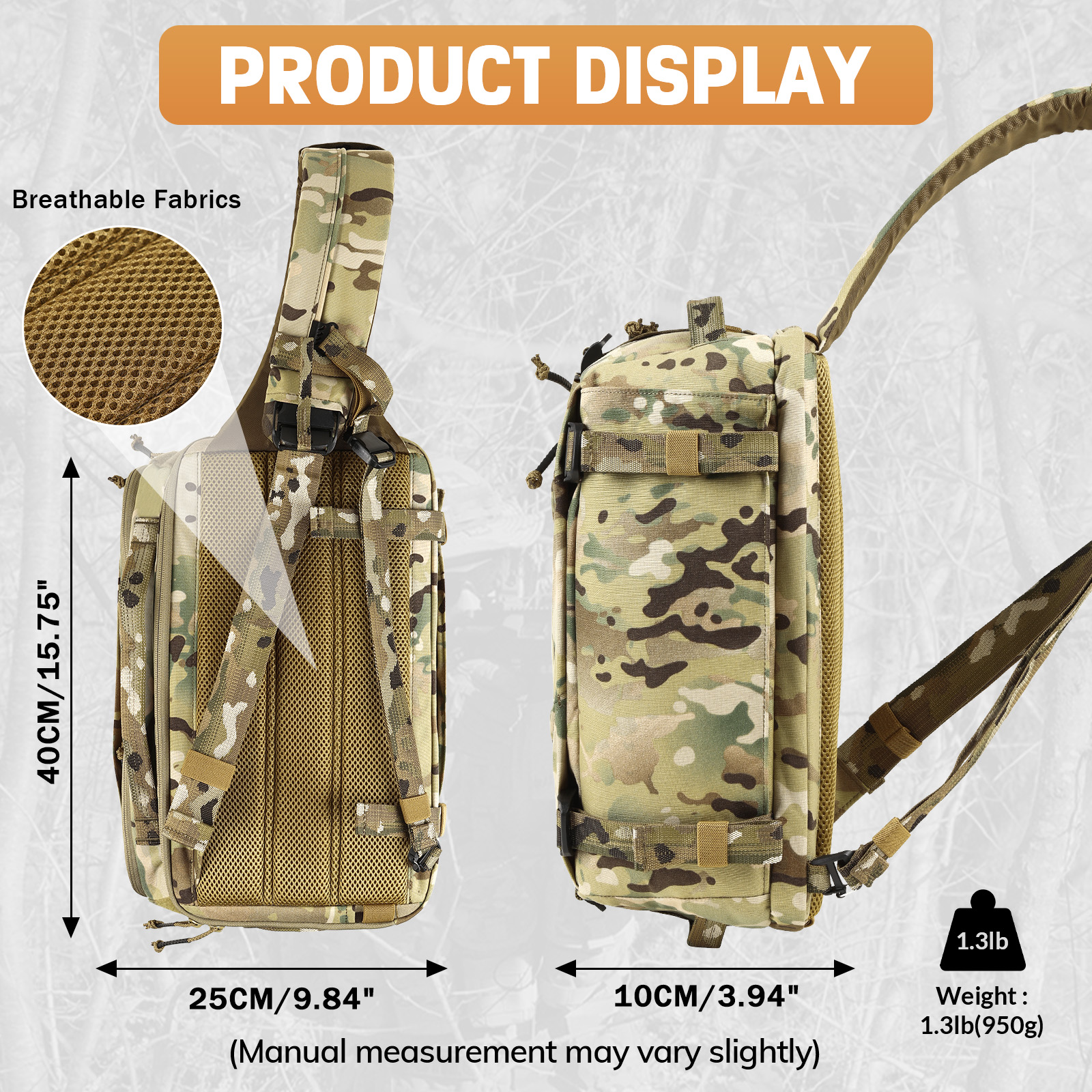 VOTAGOO 13L Tactical Sling Bag - Edc Carry Backpack incelemesi ve fiyatı