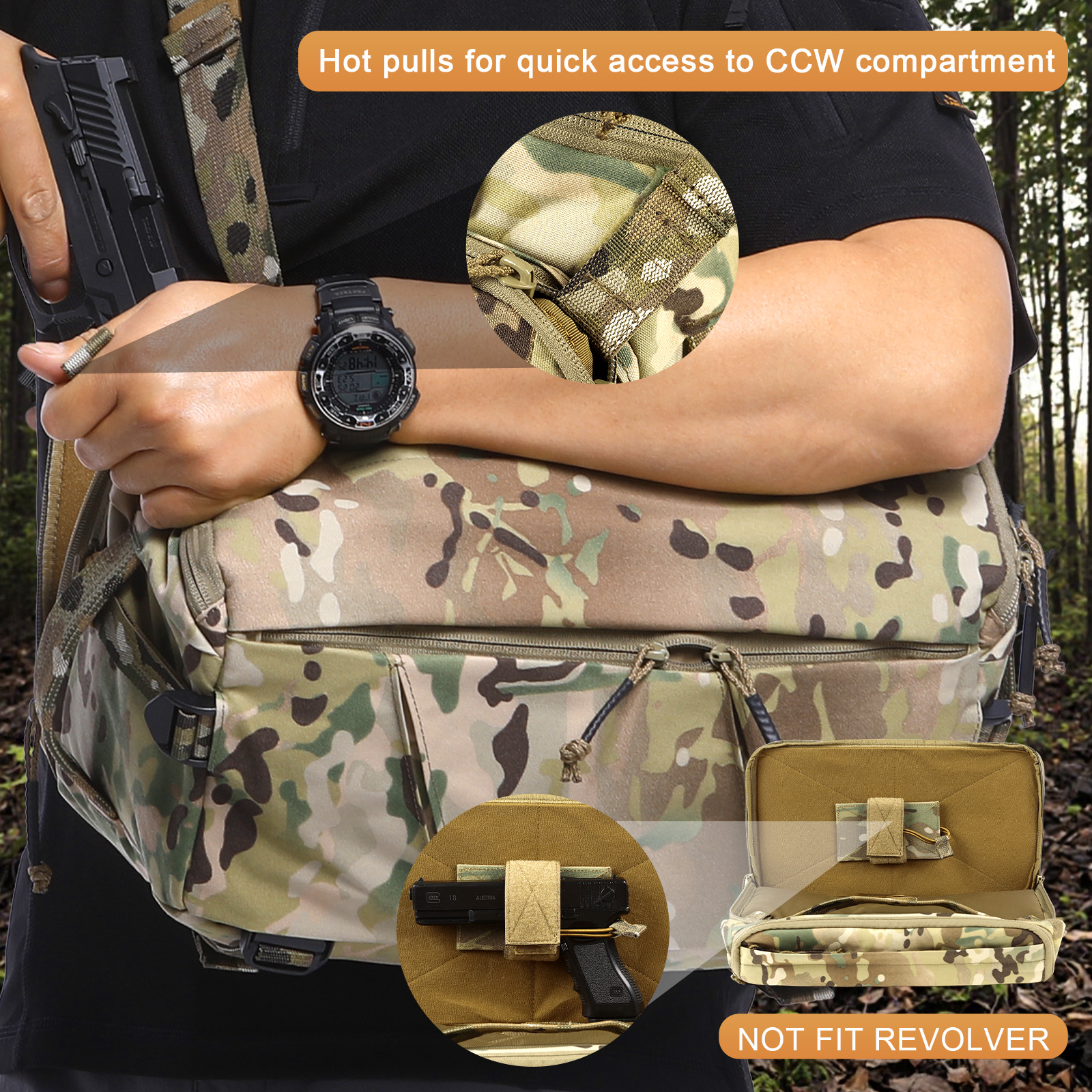 VOTAGOO 13L Tactical Sling Bag - Edc Carry Backpack incelemesi ve fiyatı