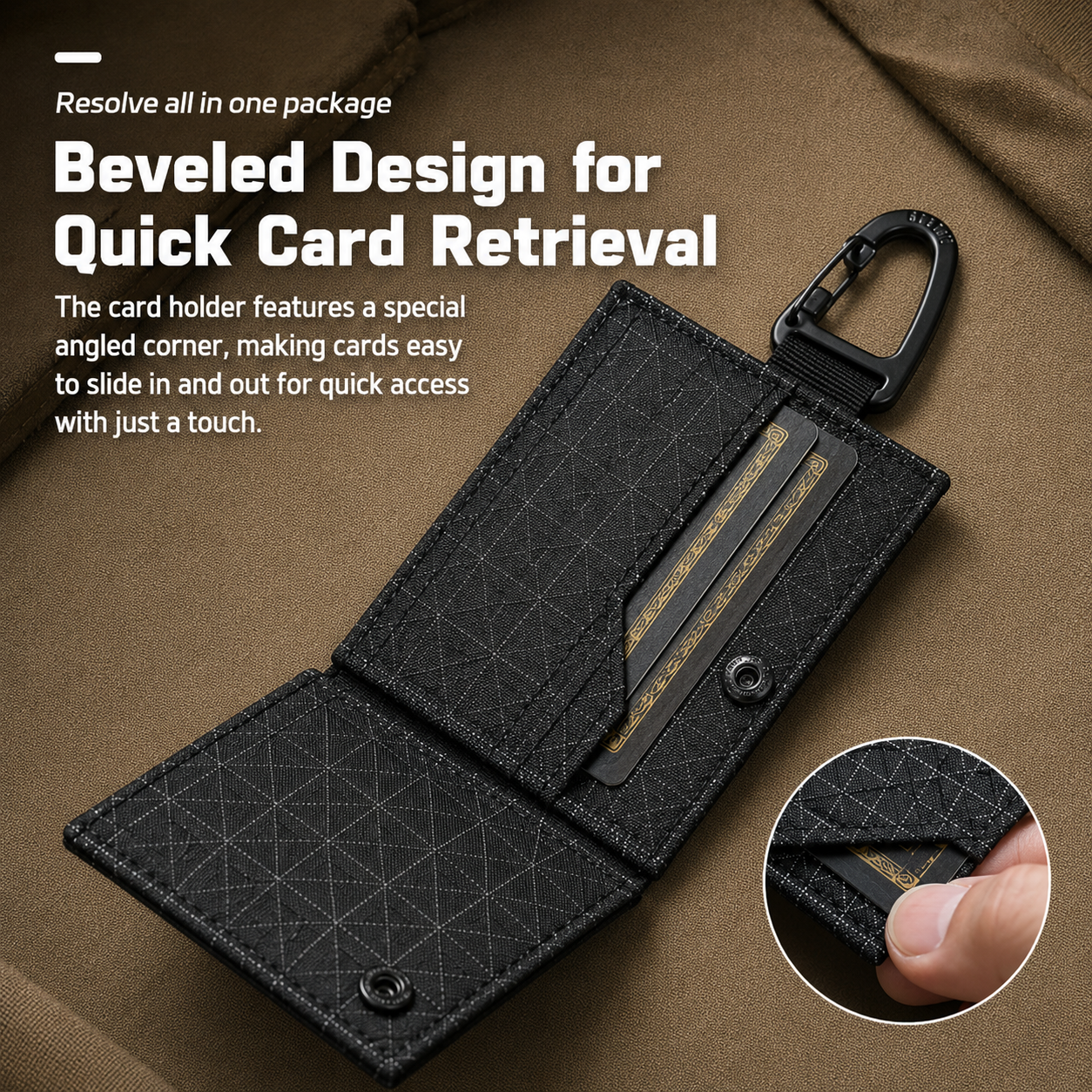 Lightweight Trifold Wallet wit - Edc Carry Card incelemesi ve fiyatı