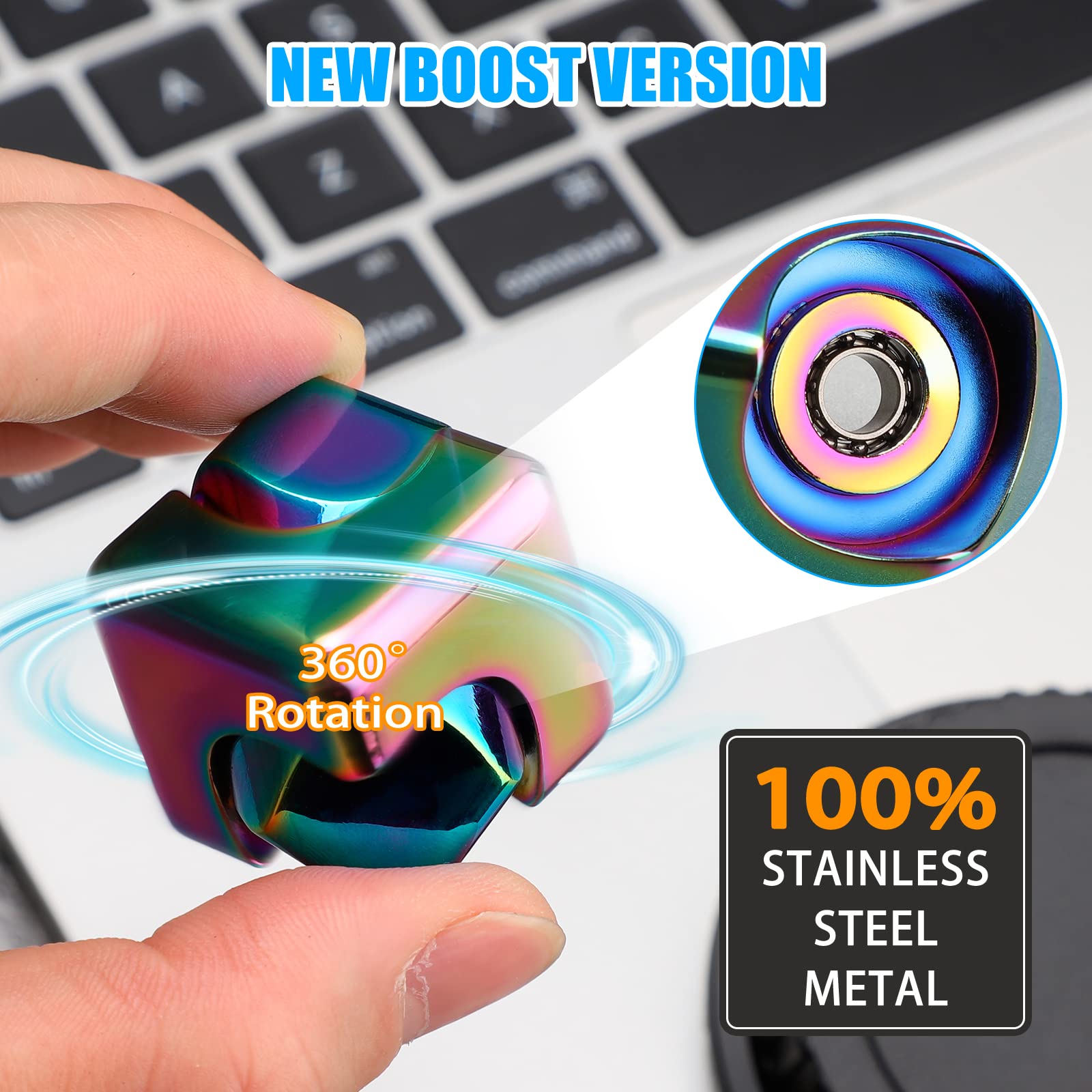 Metal Cube Rotating Fingertip  - Fidget Spinner Bearing incelemesi ve fiyatı