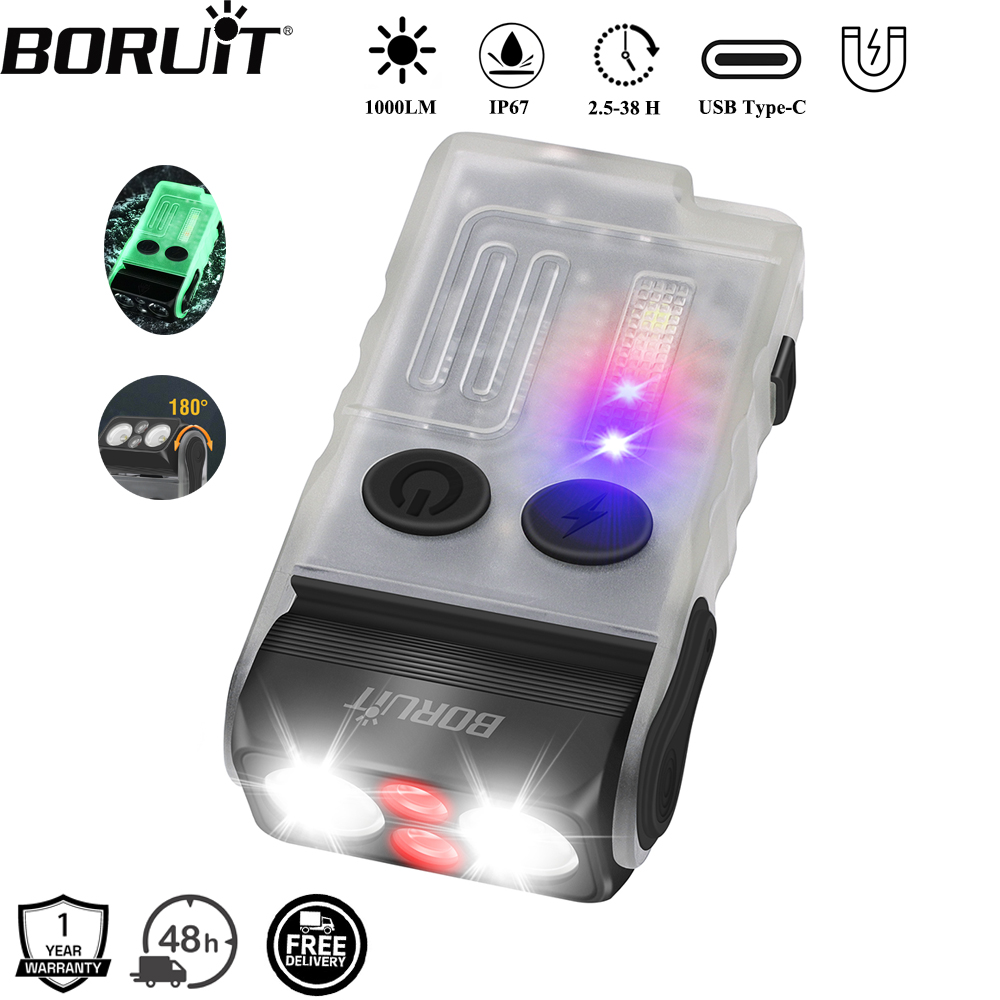 BORUiT V20 Buzzer EDC LED Keyc - Keychain Flashlight incelemesi ve fiyatı