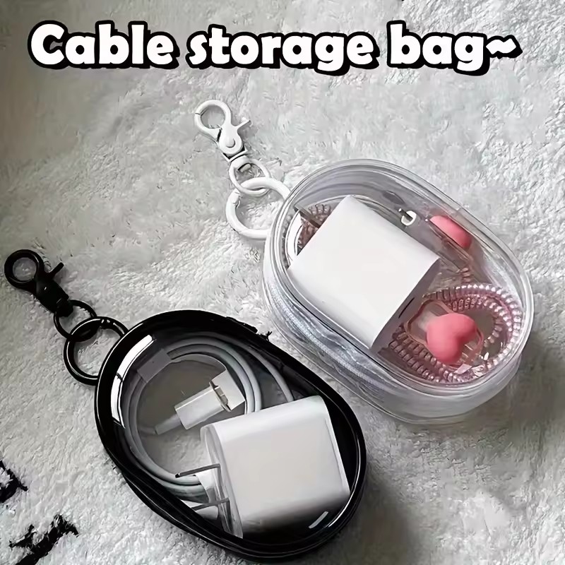Portable Mini Clear Zipper Sto - Cable Winder Keychain incelemesi ve fiyatı