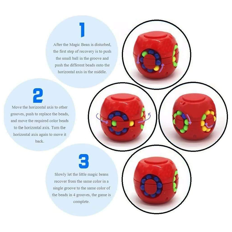 Magic Bean Puzzle Cube Spinner - Fidget Spinner Bearing incelemesi ve fiyatı