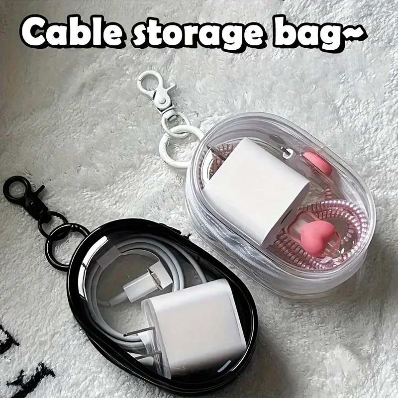 Portable Mini Clear Zipper Sto - Cable Winder Keychain incelemesi ve fiyatı
