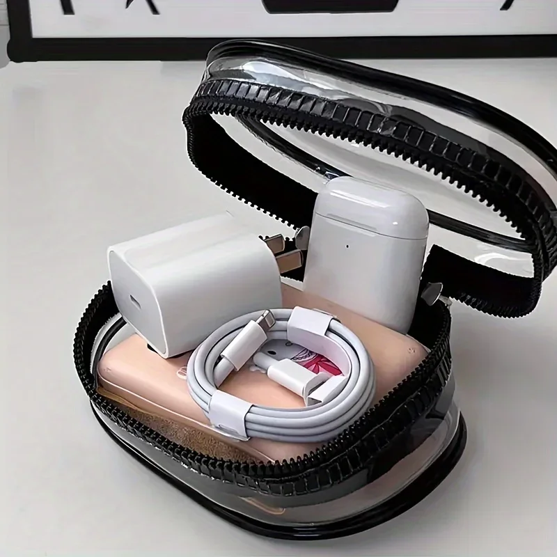 Portable Mini Clear Zipper Sto - Cable Winder Keychain incelemesi ve fiyatı