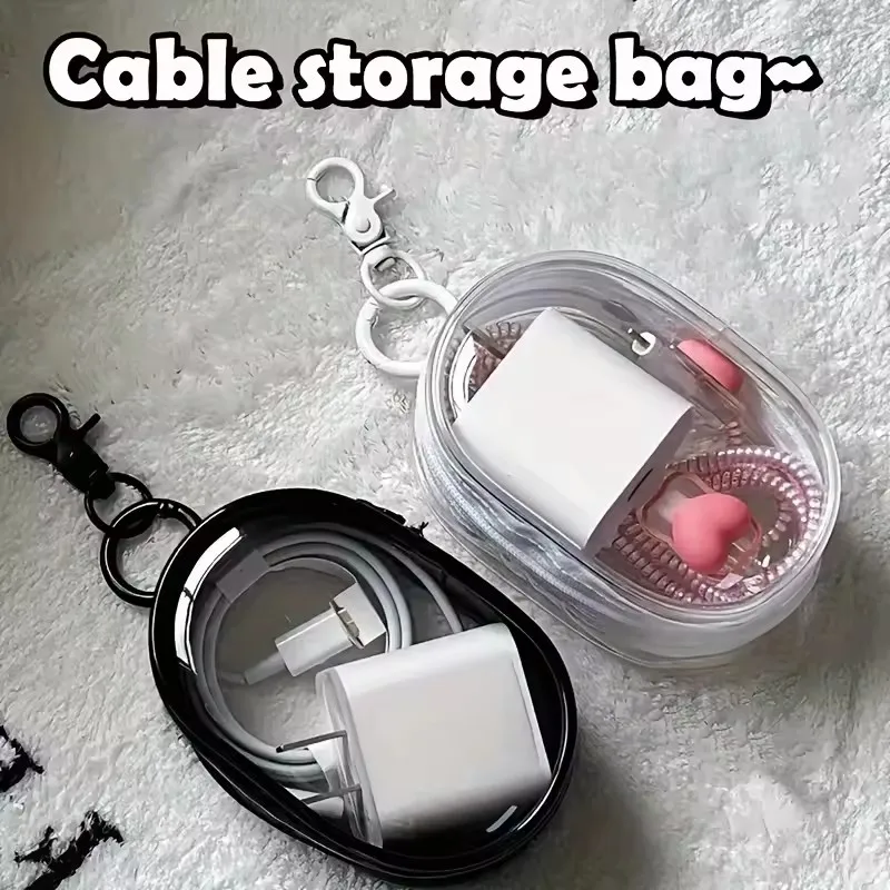 Portable Mini Clear Zipper Sto - Cable Winder Keychain incelemesi ve fiyatı